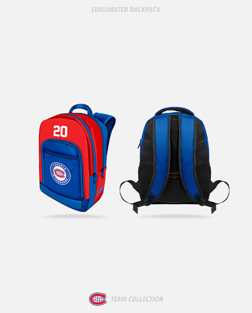 Toronto Jr. Canadiens Sublimated Backpack - Toronto Jr. Canadiens Team Collection