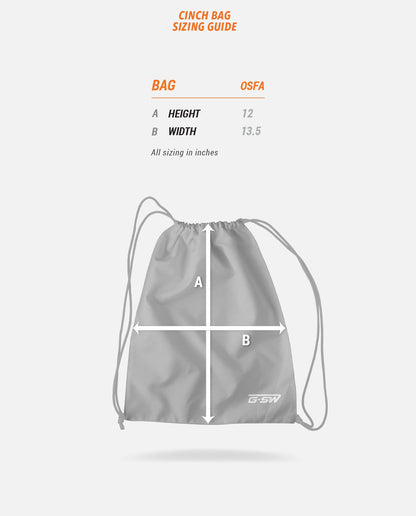 Cinch Bag Sizing Guide