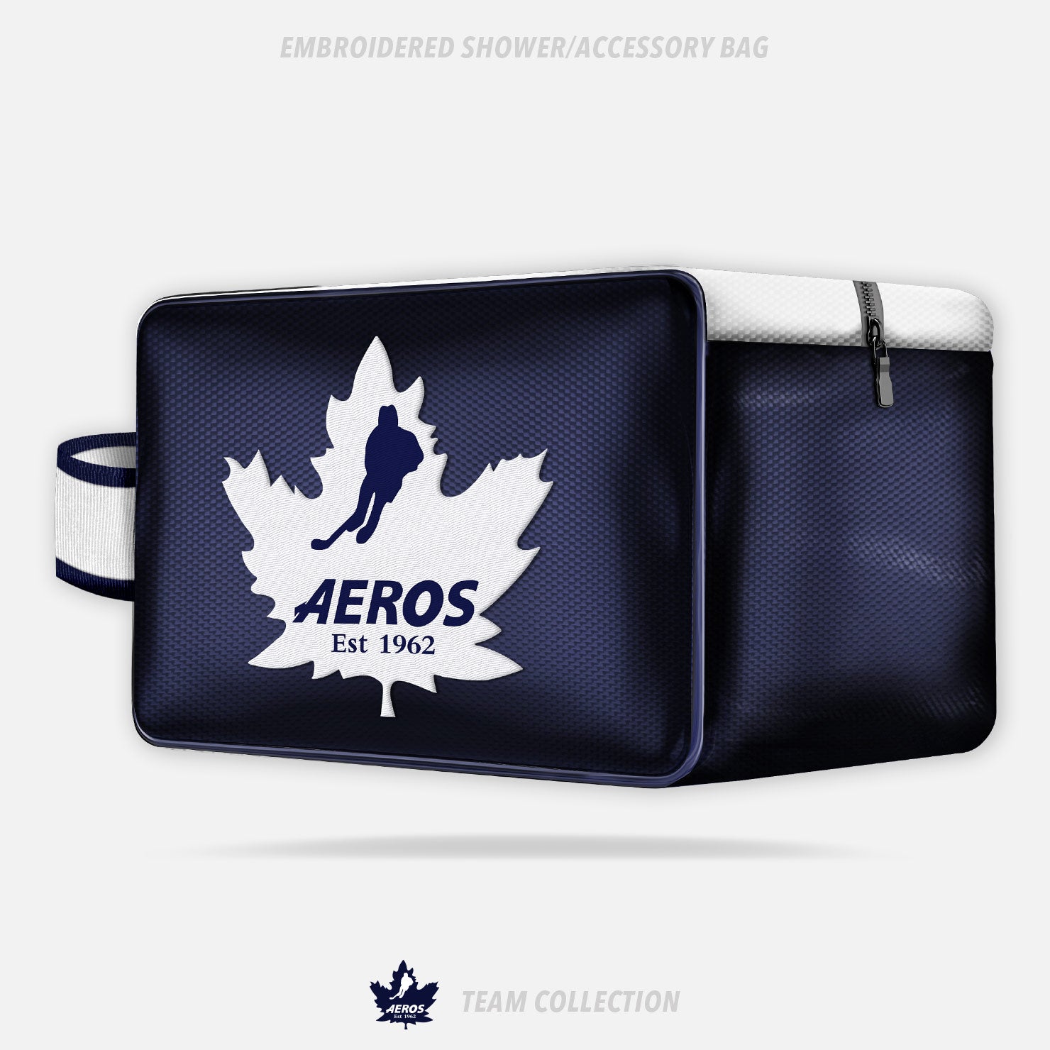 Toronto Aeros Embroidered Shower/Accessory Bag - Toronto Aeros Team Collection