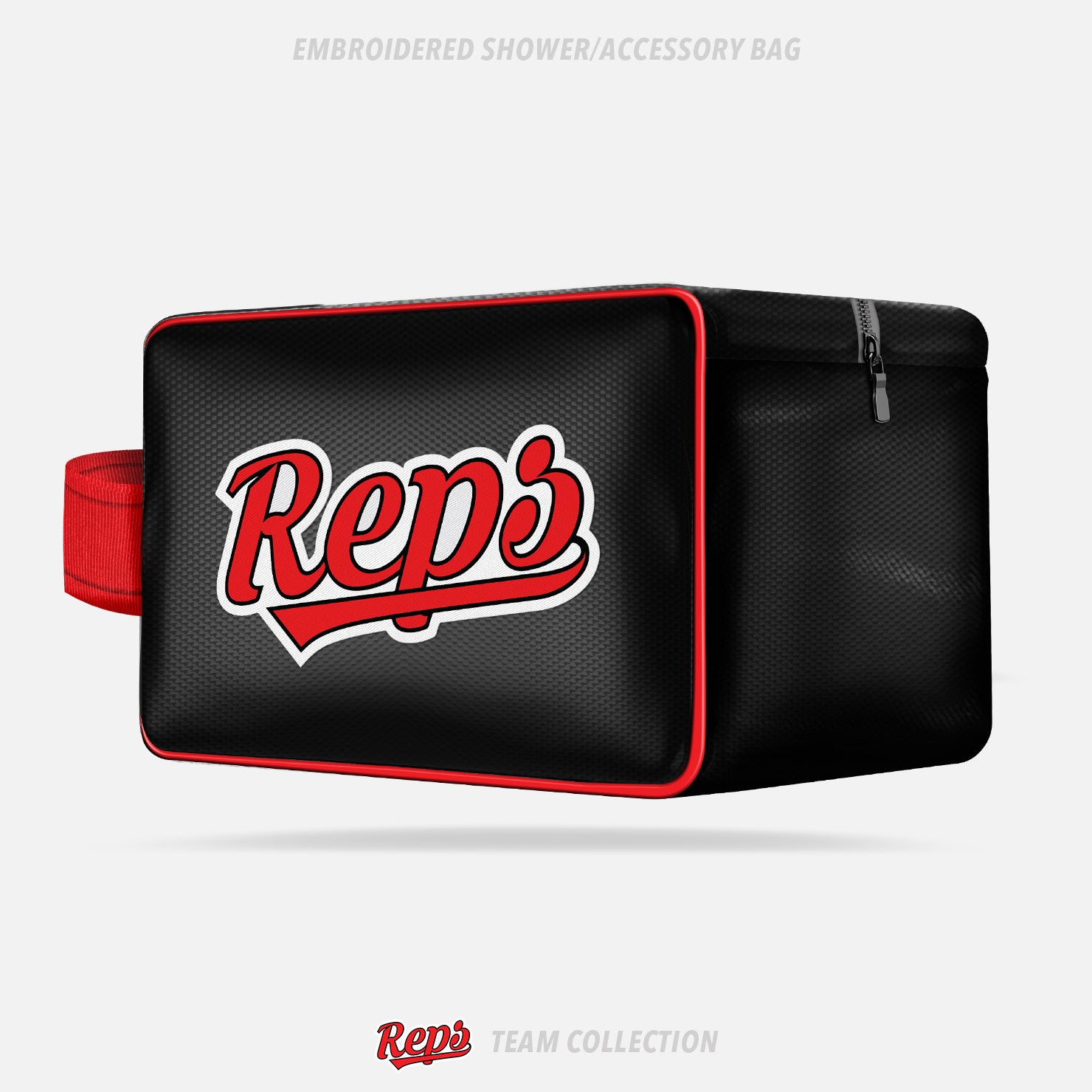 REPS Embroidered Shower/Accessory Bag