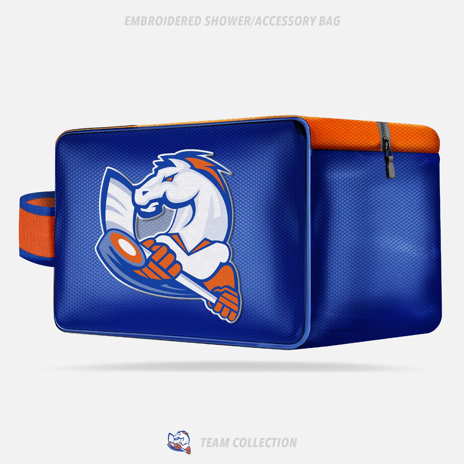 Victoria Village Mustangs Embroidered Shower/Accessory Bag - Victoria Village Mustangs Team Collection