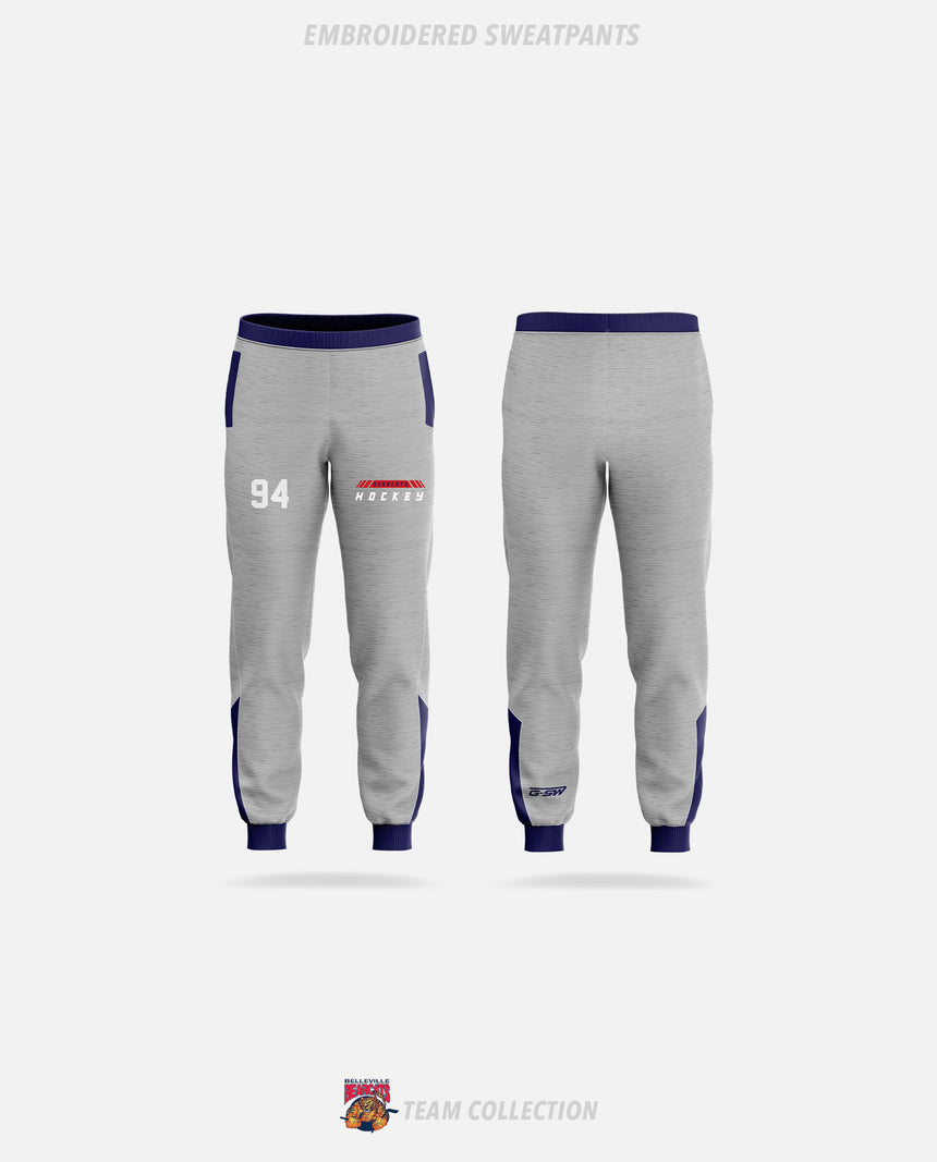 Belleville Bearcats Embroidered Sweatpants - Belleville Bearcats Team Collection