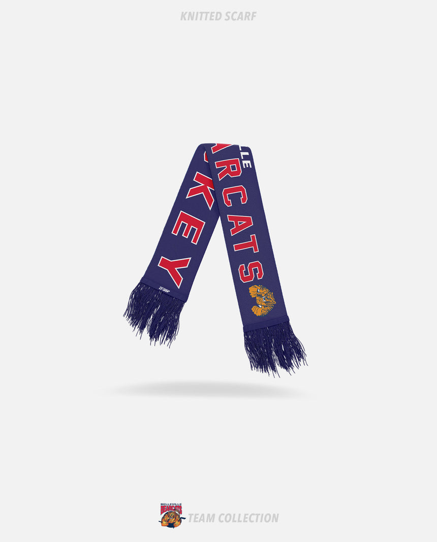 Belleville Bearcats Knitted Scarf - Belleville Bearcats Team Collection