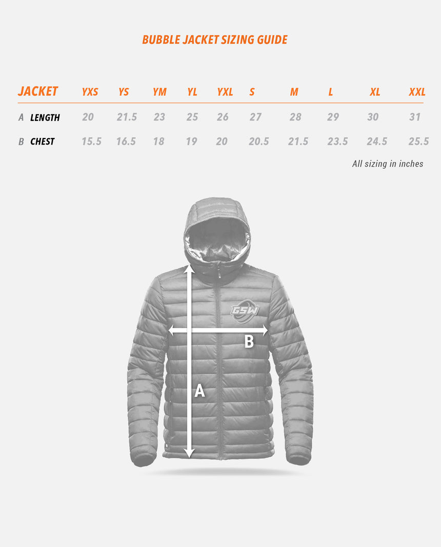 Bubble Jacket sizing image