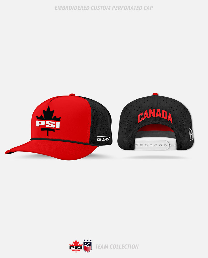 PSI Hockey Embroidered Custom Perforated Cap - PSI Hockey Team Collection