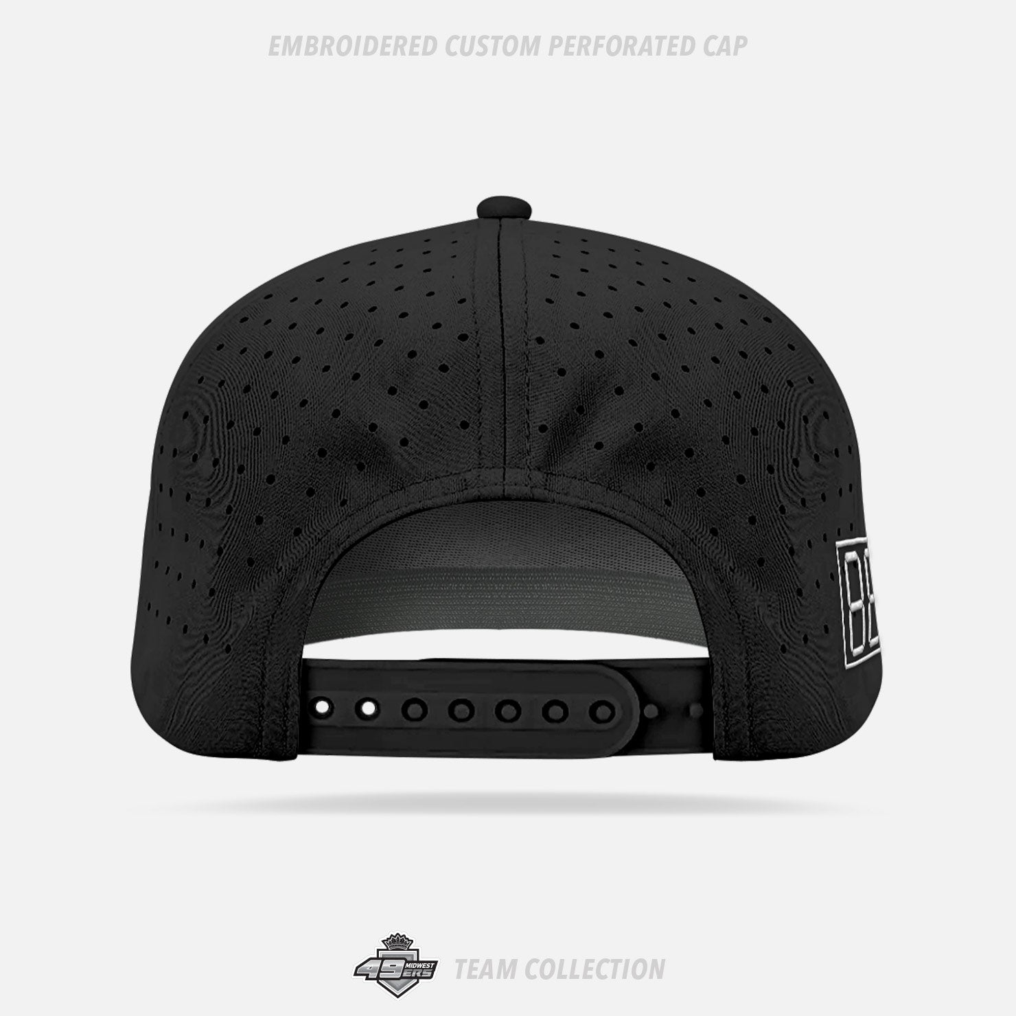 49ers Midwest Hockey Embroidered Custom Perforated Cap - 49ers Midwest Hockey Team Collection
