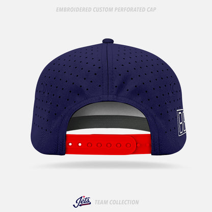 Mississauga Jets Embroidered Custom Perforated Cap - Mississauga Jets Team Collection