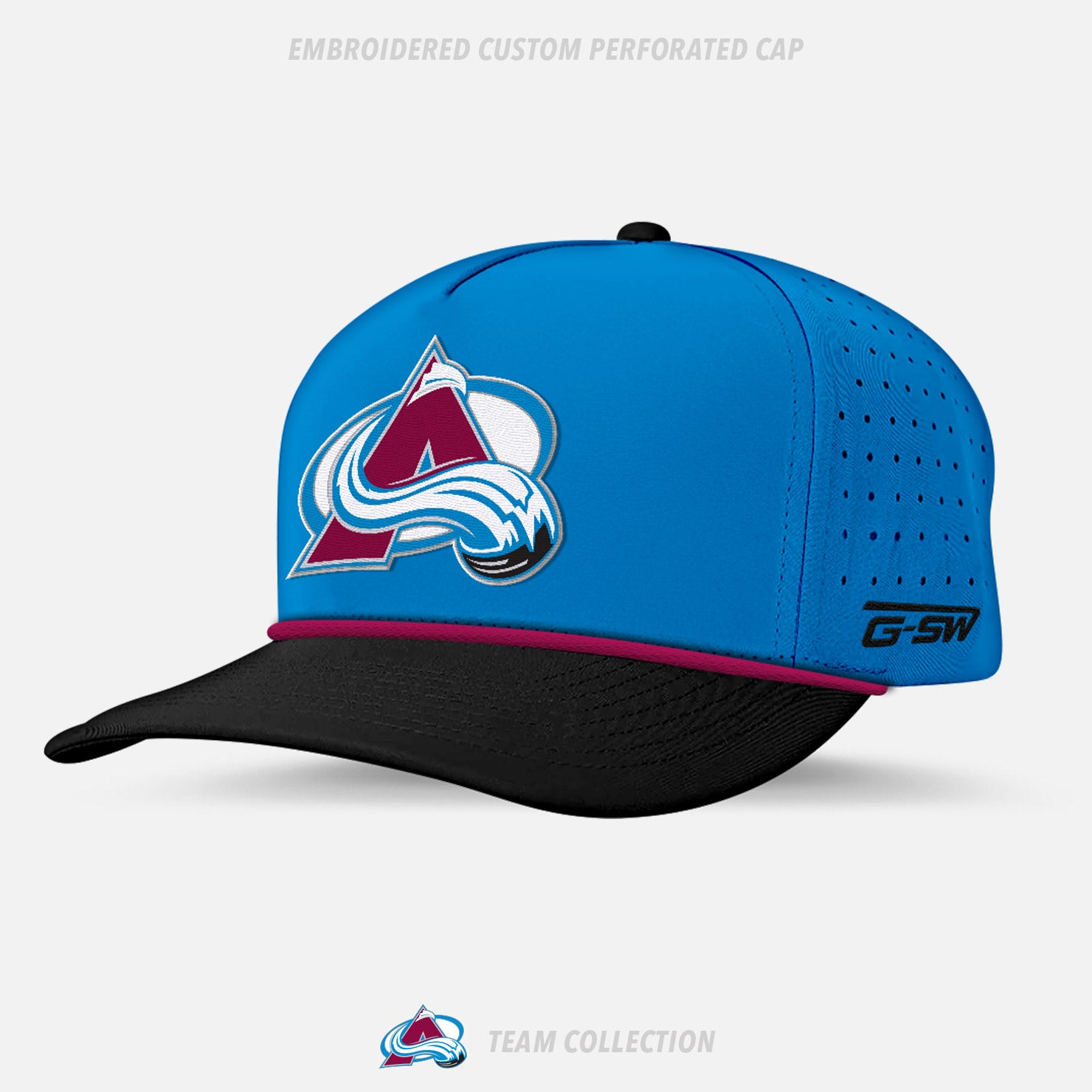 Avalanche Minor Sports Embroidered Custom Perforated Cap - Avalanche Minor Sports Team Collection
