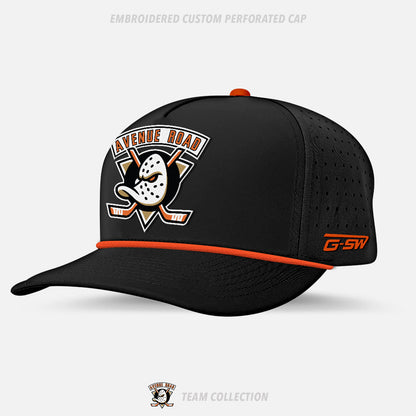 Avenue Road Ducks Hockey Embroidered Custom Perforated Cap
