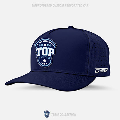 TOP Lacrosse Embroidered Custom Perforated Cap - TOP Lacrosse Team Collection