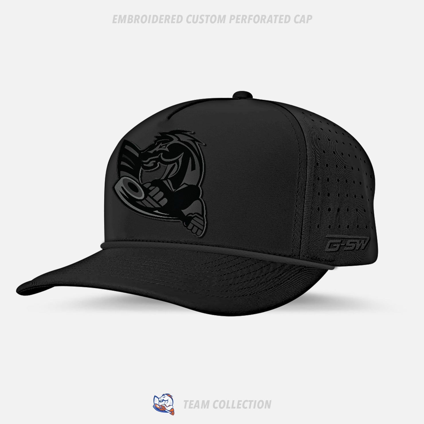 Victoria Village Mustangs Embroidered Custom Perforated Cap