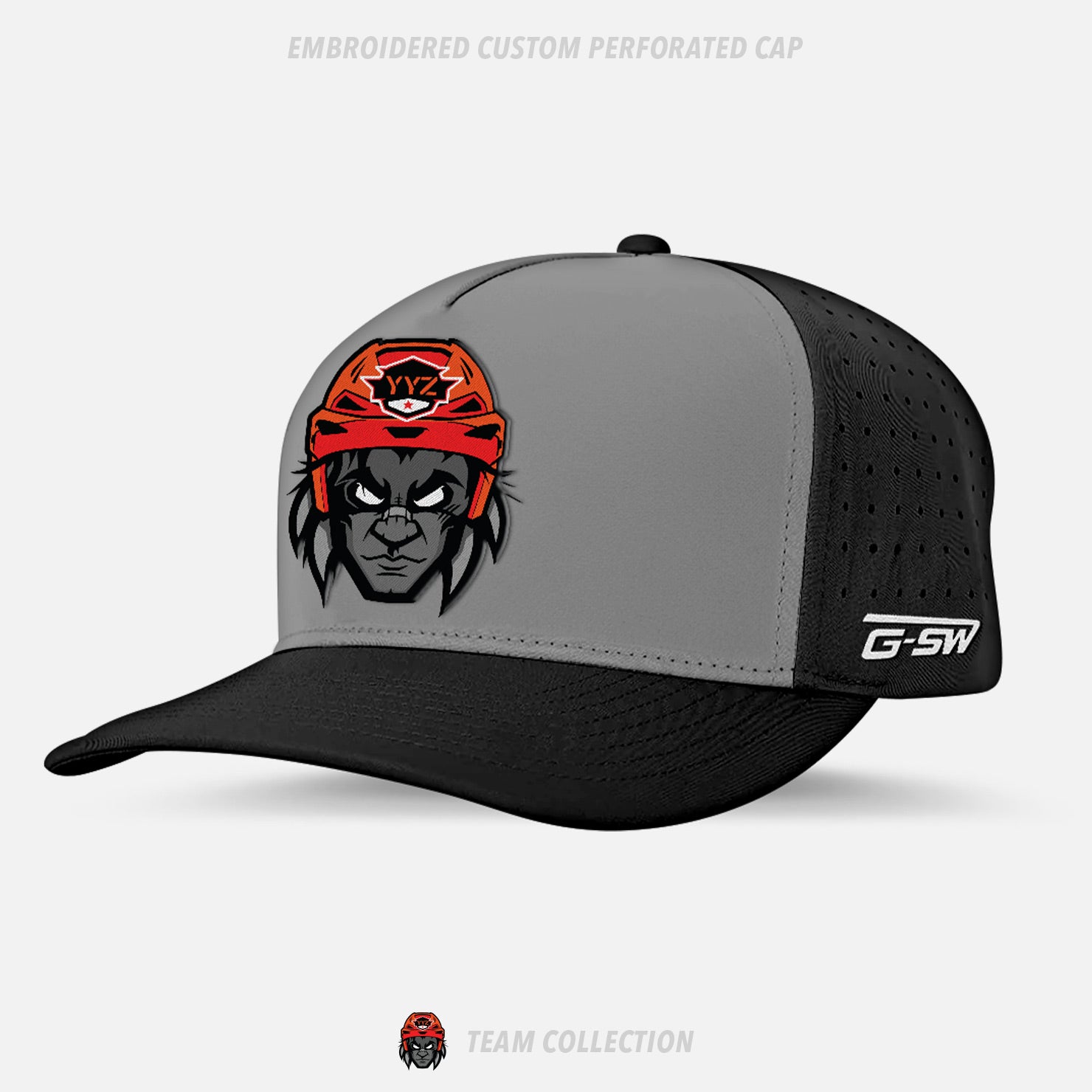 YYZ Combat Embroidered Custom Perforated Cap