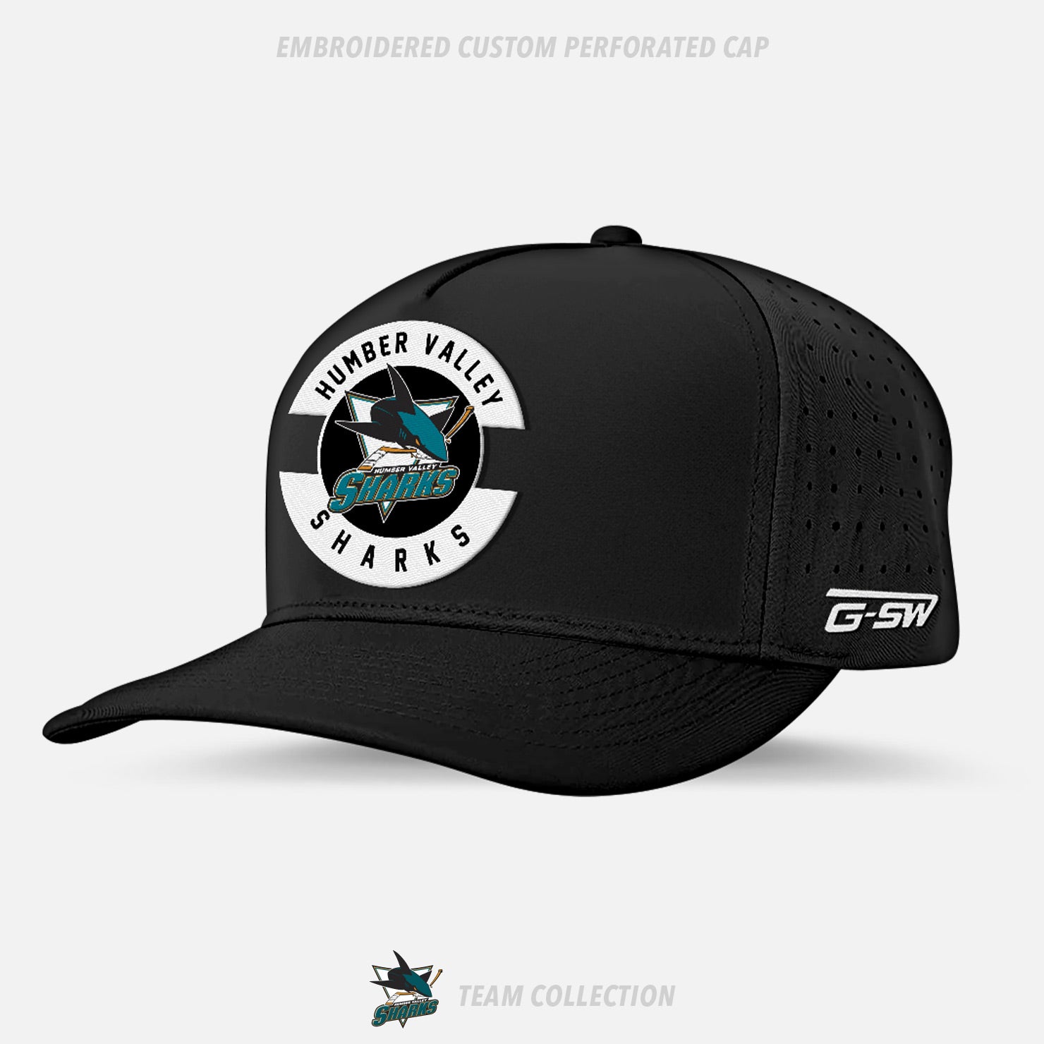 Humber Valley Sharks Embroidered Custom Perforated Cap