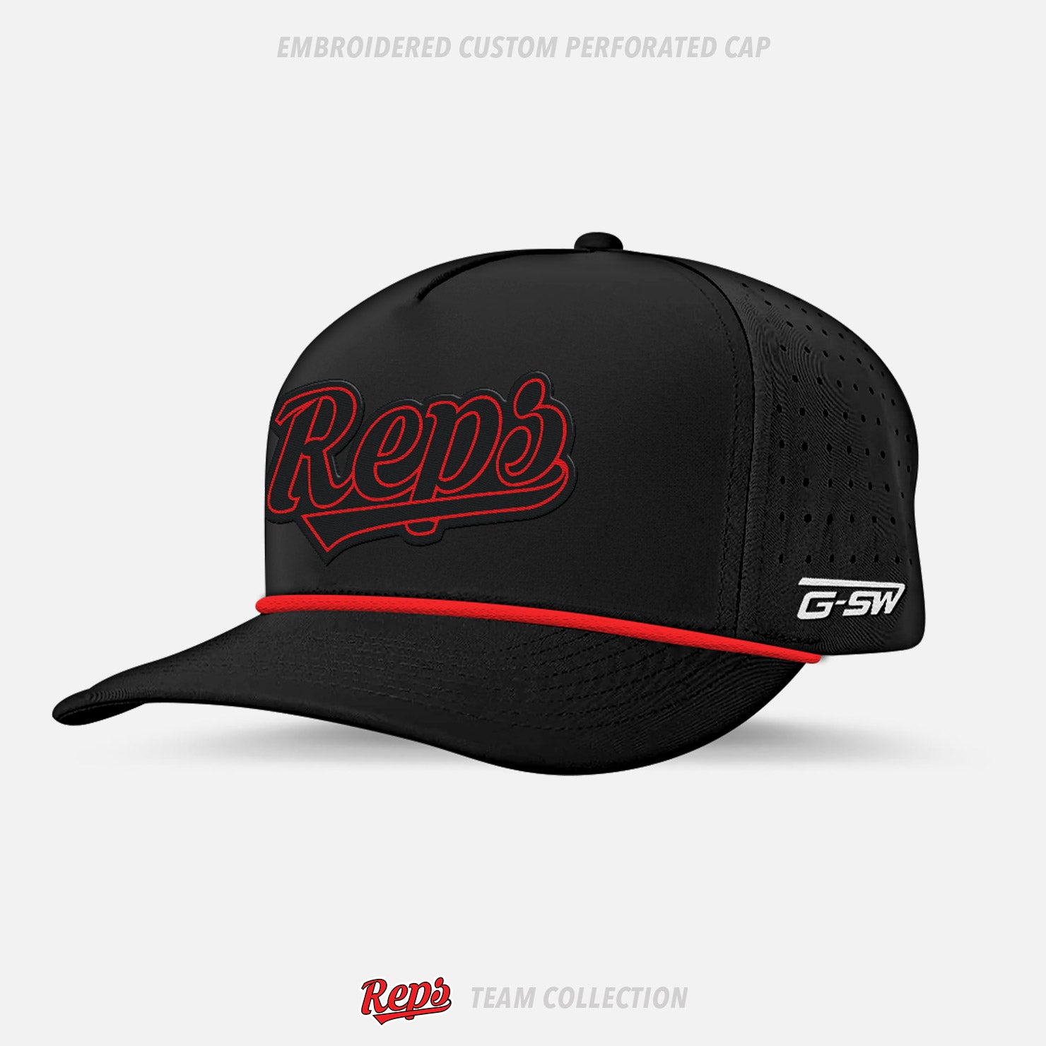 REPS Embroidered Custom Perforated Cap