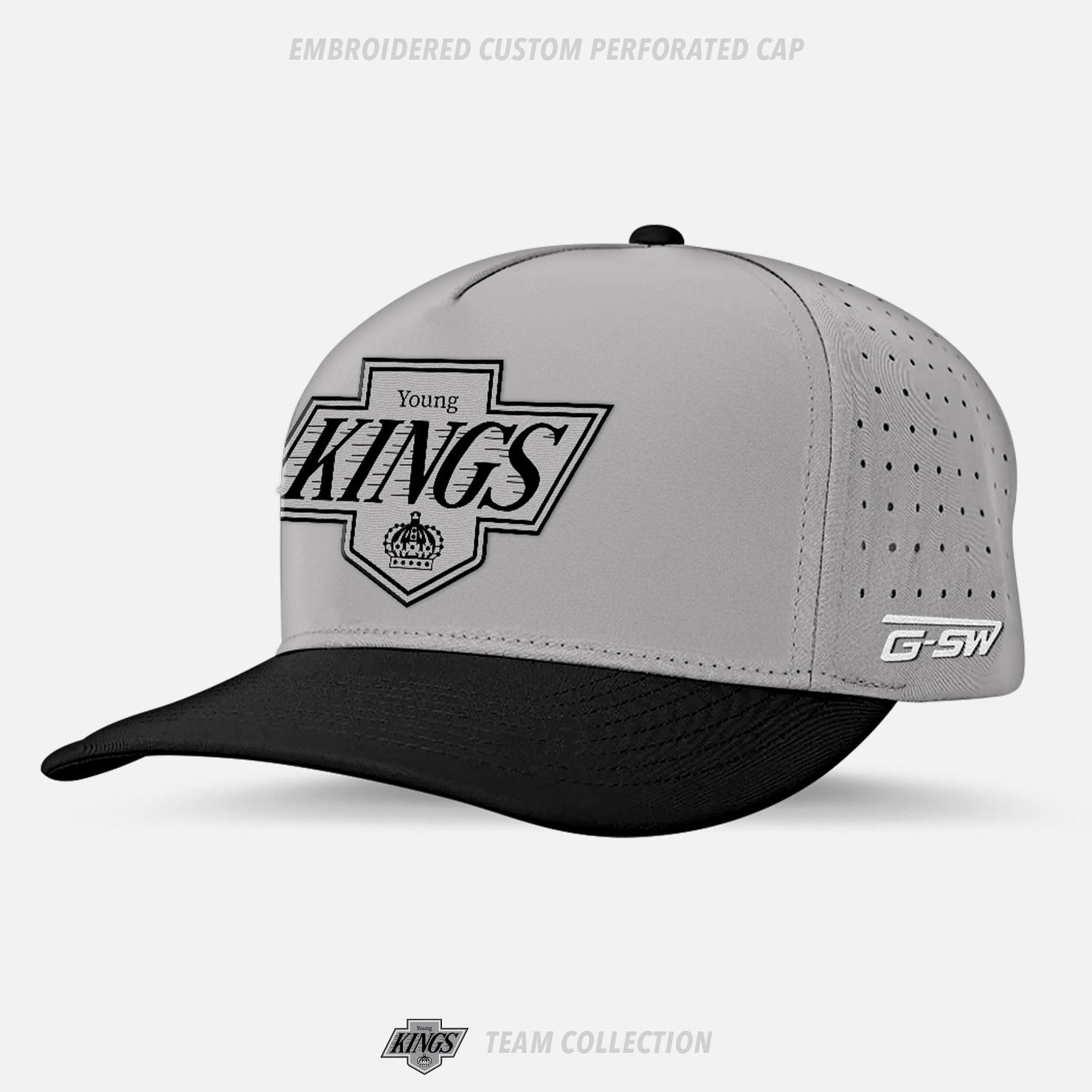 Young Kings Embroidered Custom Perforated Cap
