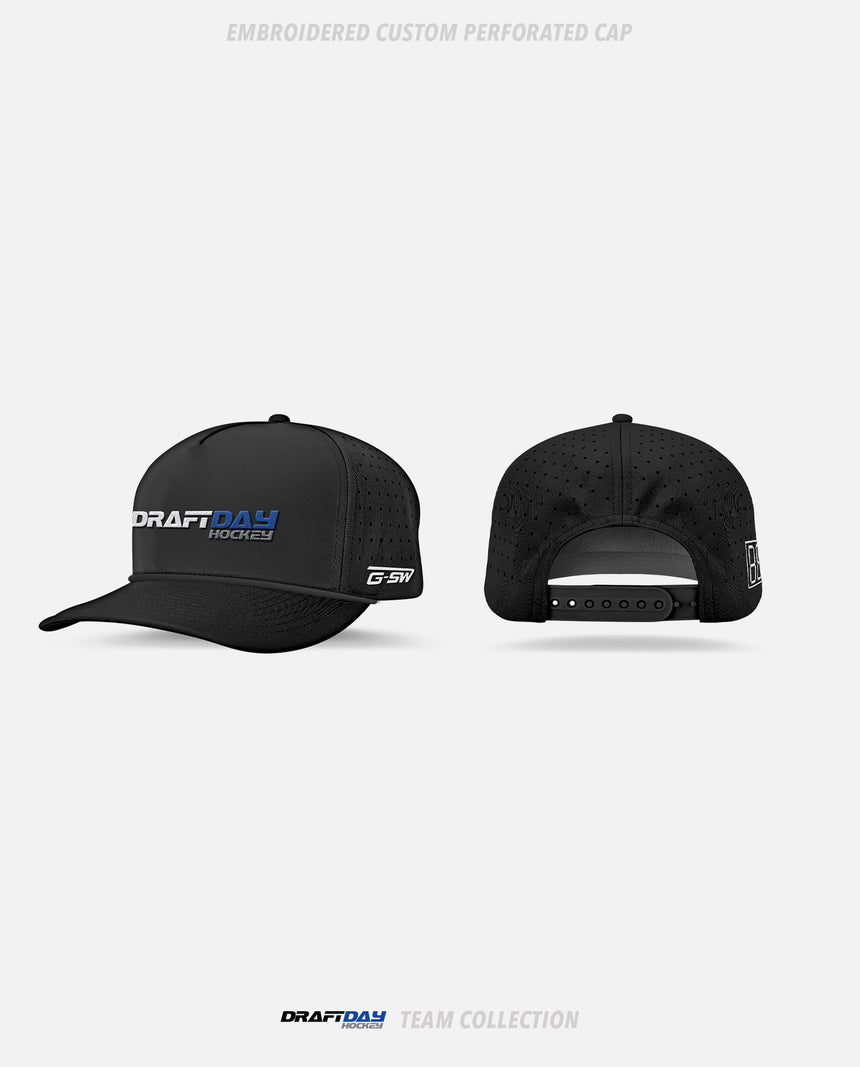 Draft Day Embroidered Custom Perforated Cap - Draft Day Team Collection