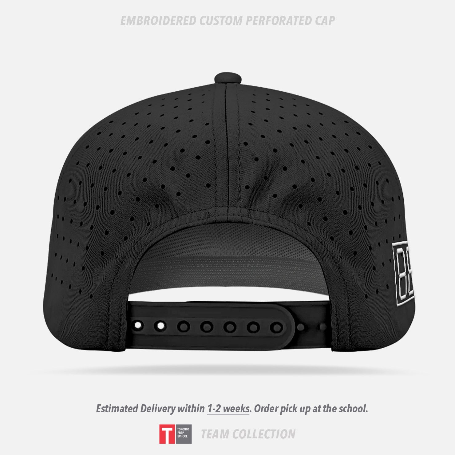 Toronto Prep School Embroidered Custom Perforated Cap - Toronto Prep School Team Collection