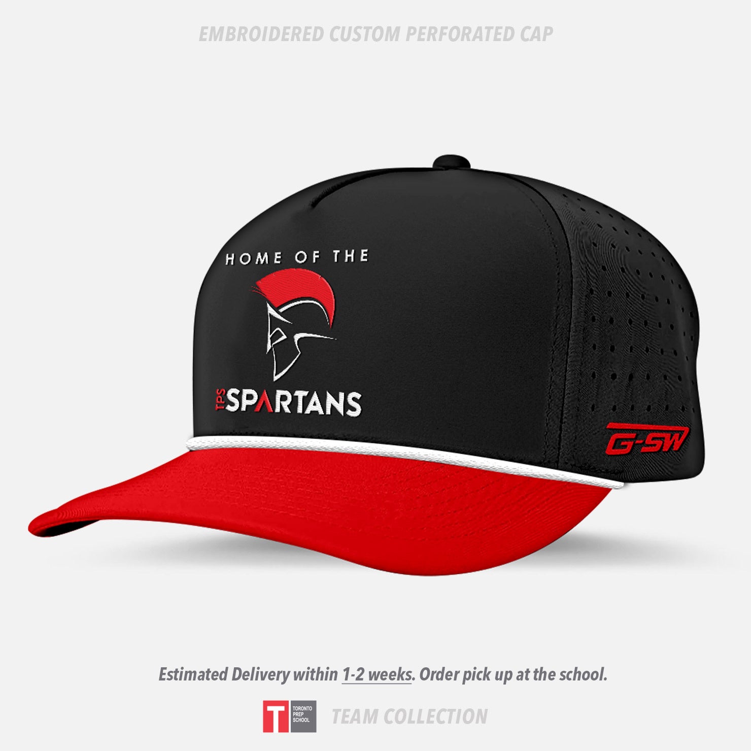 Toronto Prep School Embroidered Custom Perforated Cap: Team Collection ...