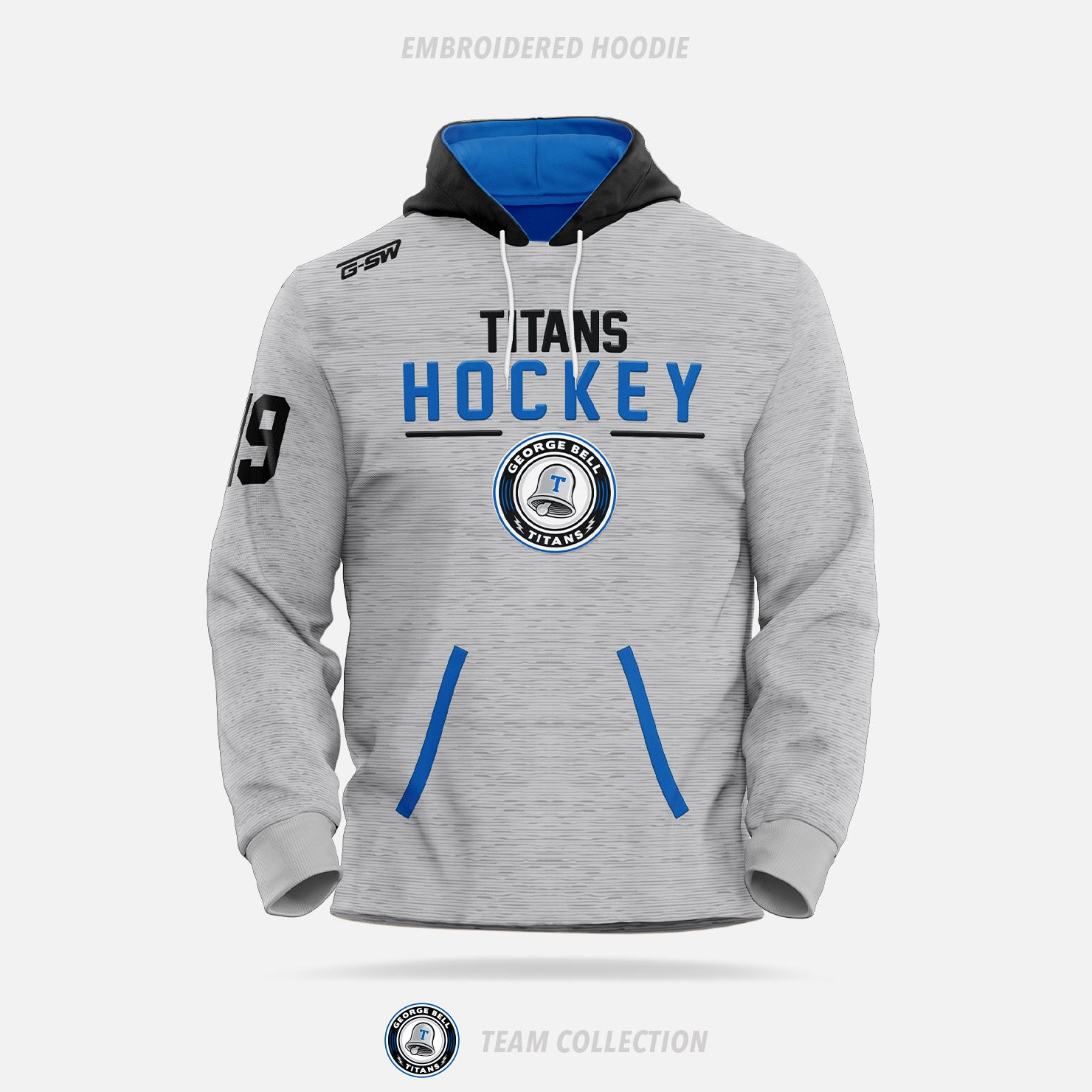 George Bell Titans Embroidered Hoodie - George Bell Titans Team Collection
