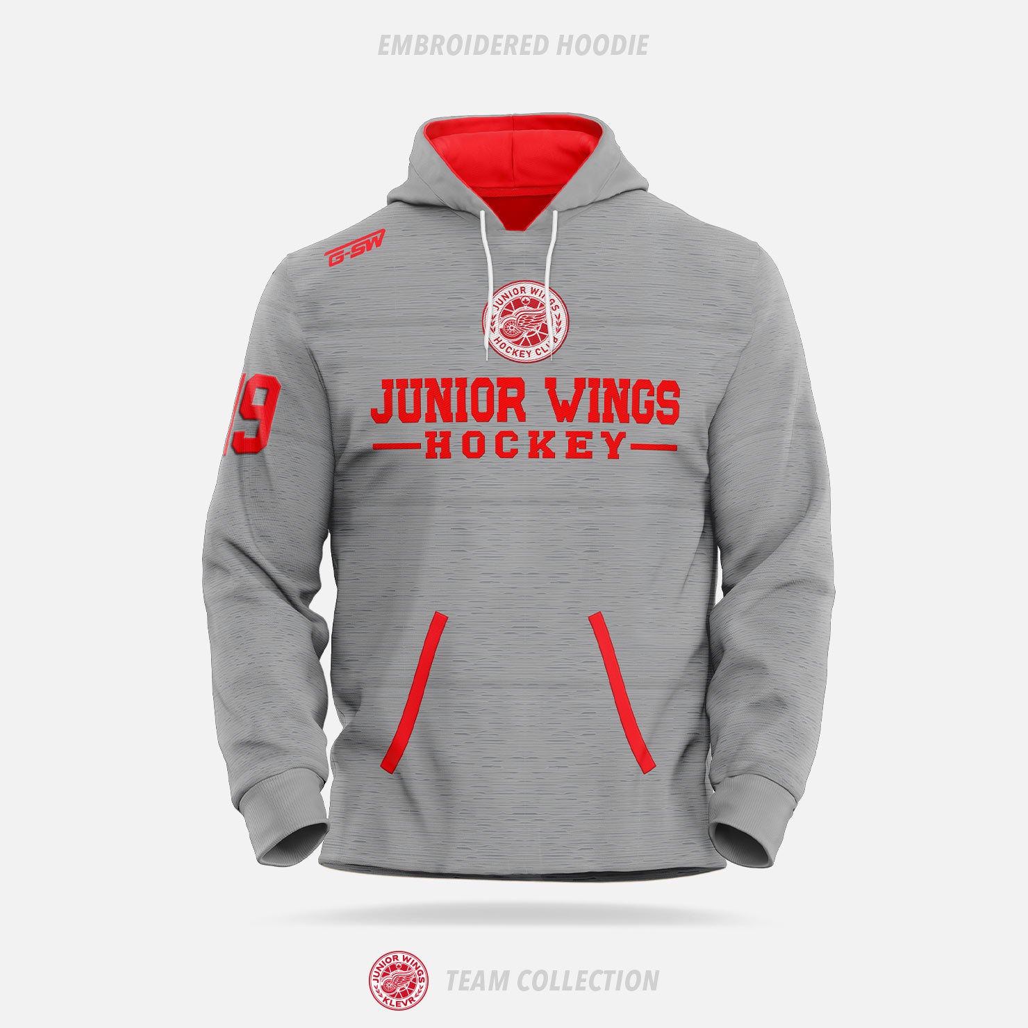 Junior Wings Embroidered Hoodie