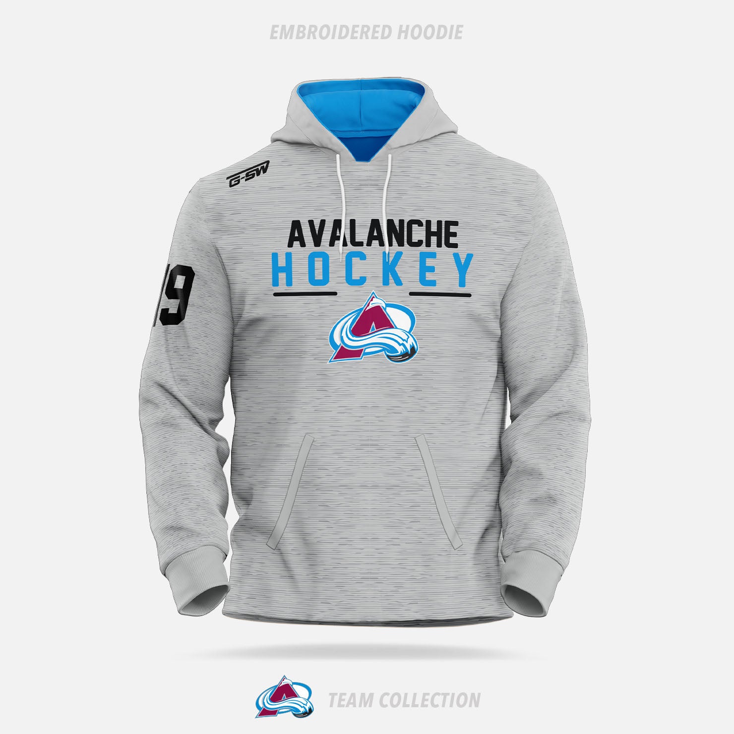 Avalanche Minor Sports Embroidered Hoodie - Avalanche Minor Sports Team Collection