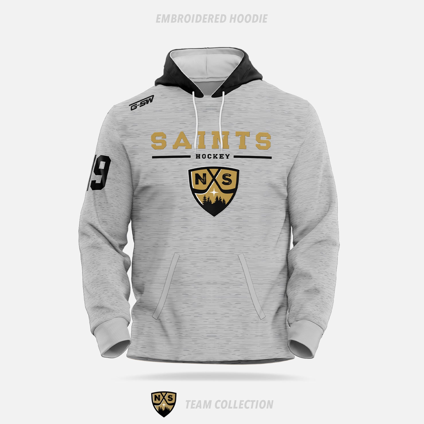 Northern Saints Embroidered Hoodie - Northern Saints Team Collection