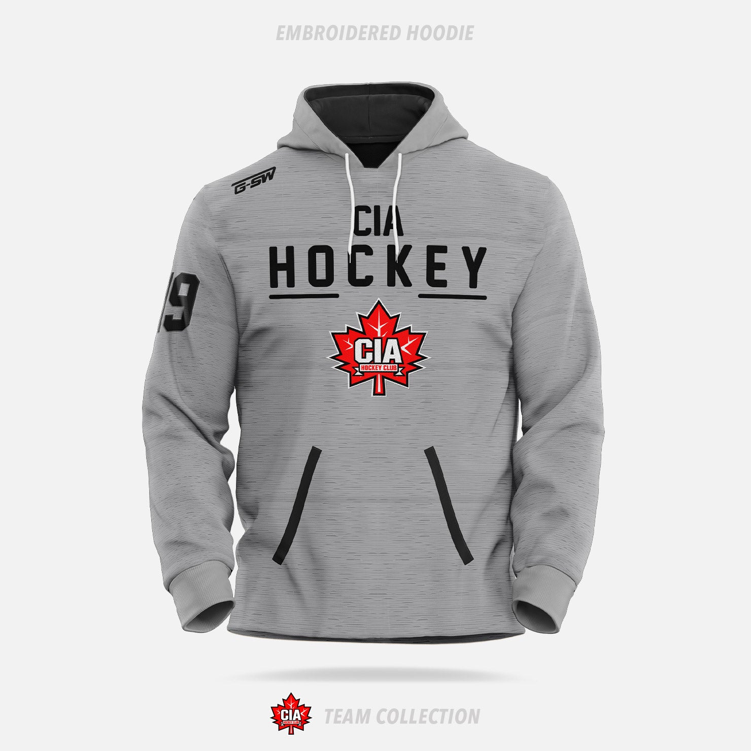 CIA Hockey Embroidered Hoodie