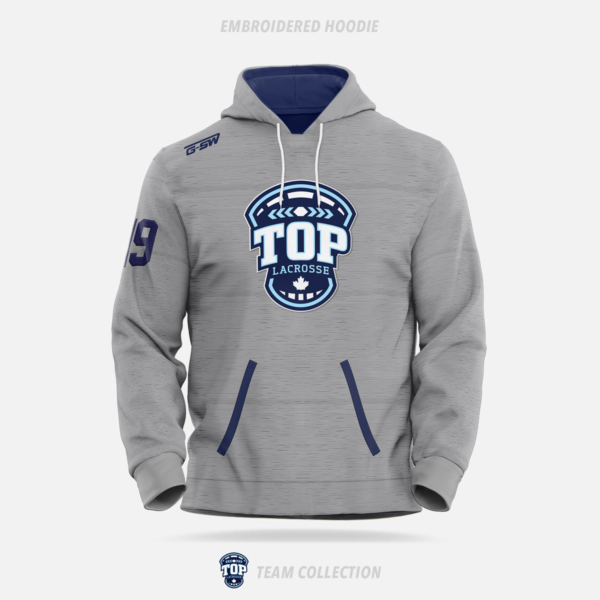 TOP Lacrosse Embroidered Hoodie
