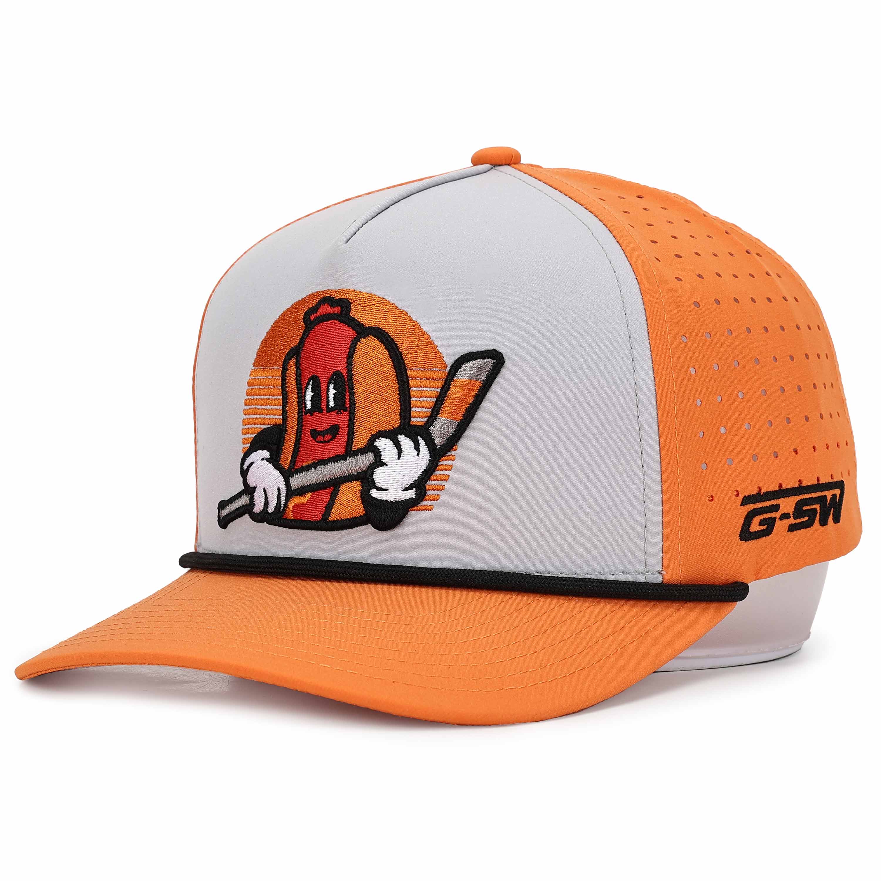 Hot Dog Embroidered Perforated Cap - GSW Caps Collection