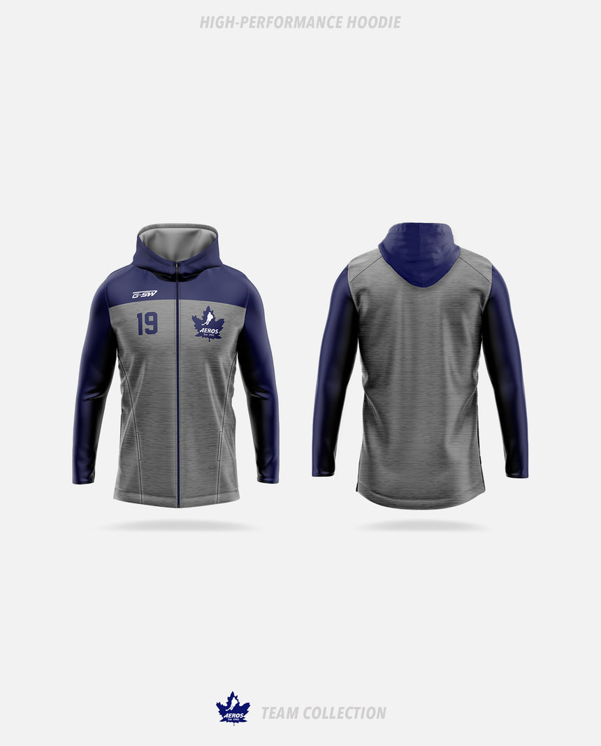 Toronto Aeros High-Performance Hoodie - Toronto Aeros Team Collection