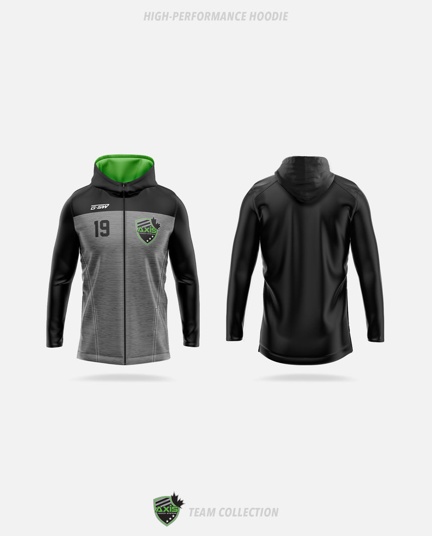Axis Hockey High-Performance Hoodie (Zip Up) - Axis Hockey Team Collection