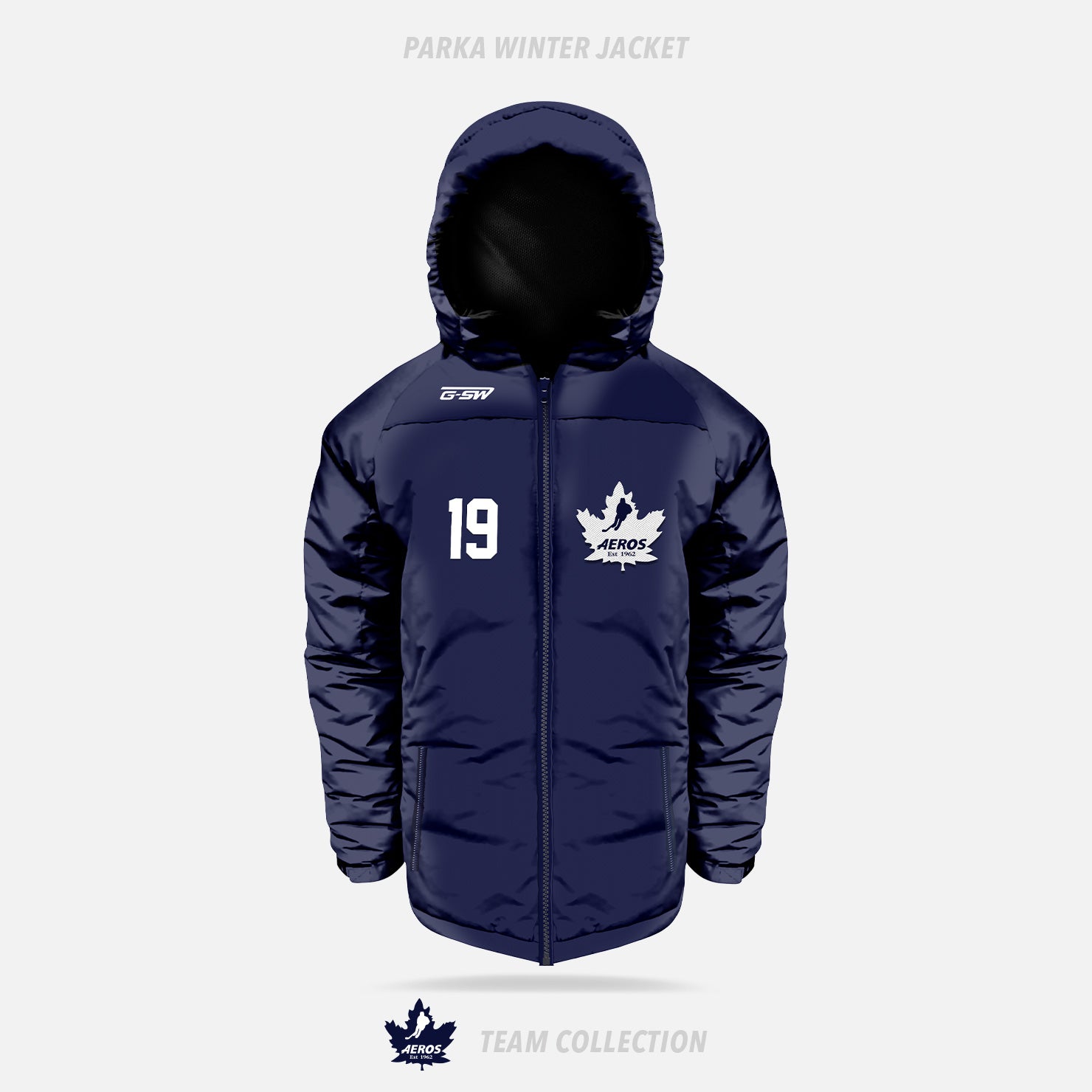Toronto Aeros Parka Winter Jacket - Toronto Aeros Team Collection