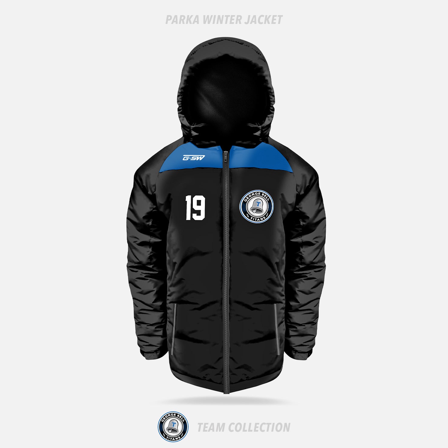 George Bell Titans Embroidered Winter Jacket - George Bell Titans Team Collection