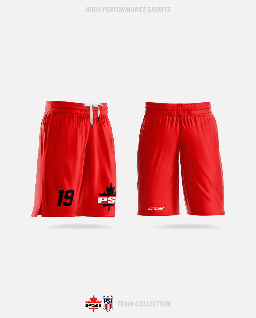 PSI Hockey High-Performance Shorts (CANADA) - PSI Hockey Team Collection 