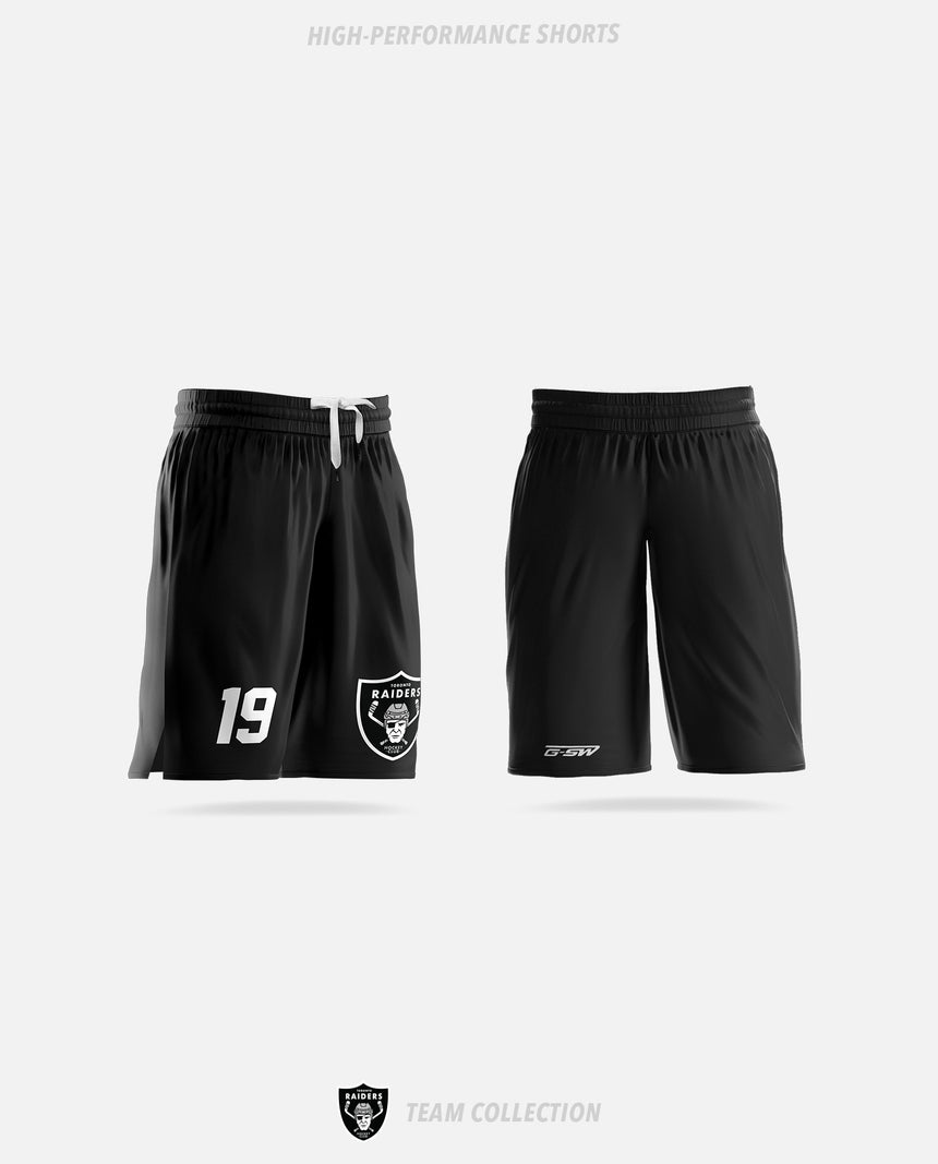 Toronto Raiders High-Performance Shorts - Toronto Raiders Team Collection