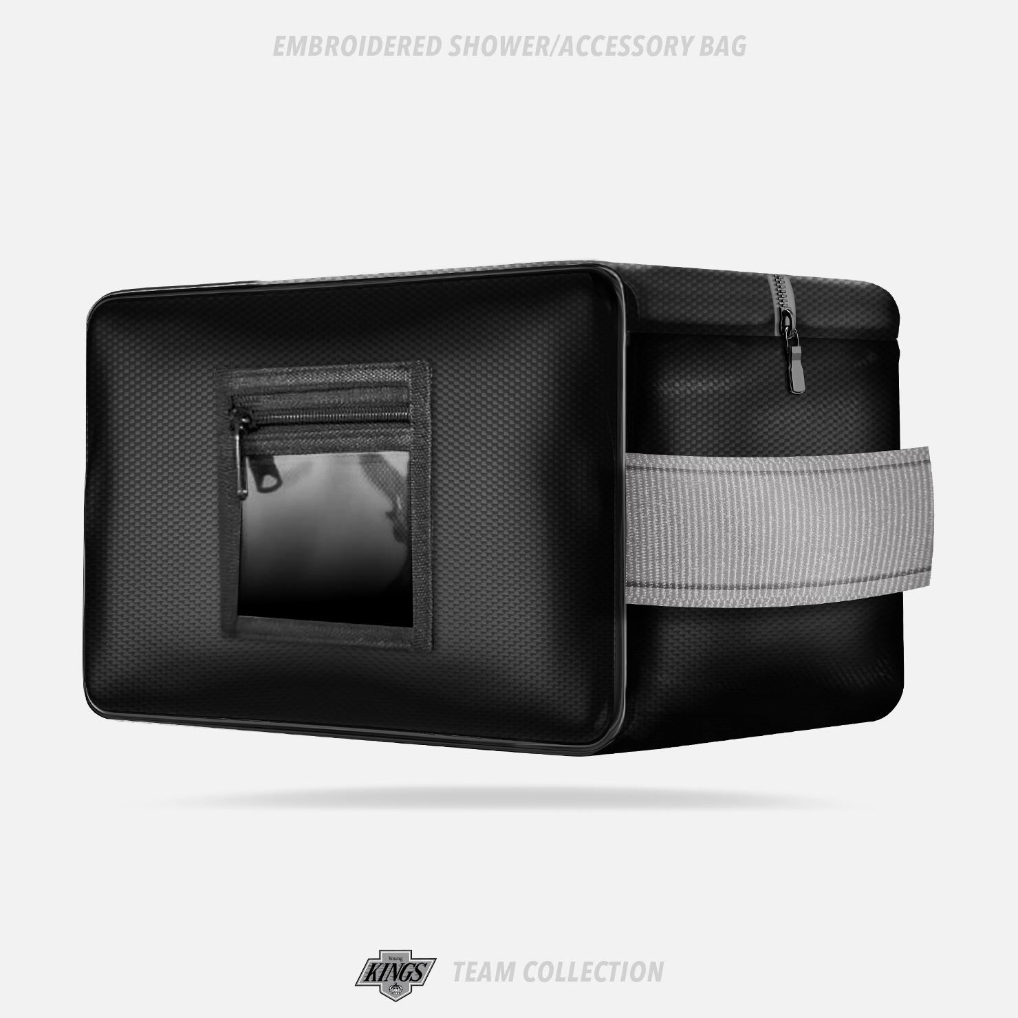 Young Kings Embroidered Shower/Accessory Bag