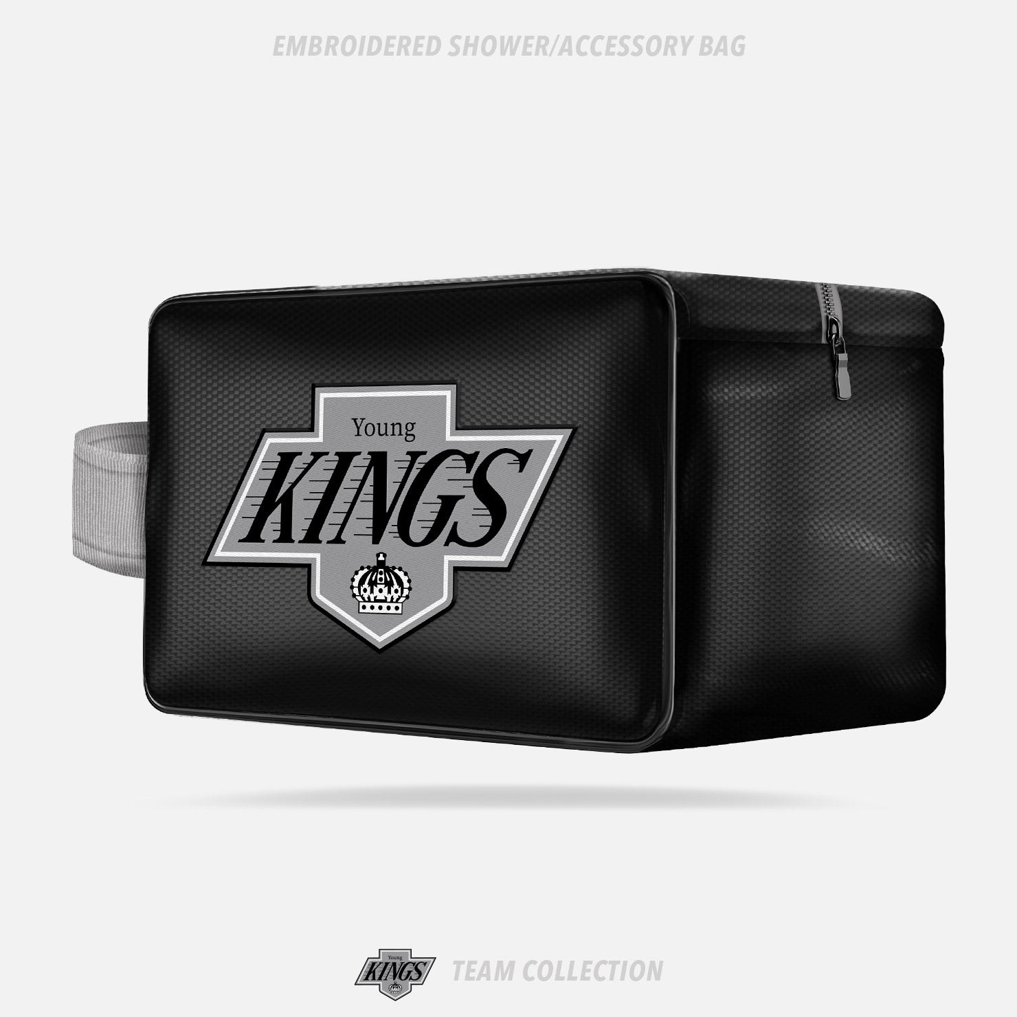 Young Kings Embroidered Shower/Accessory Bag