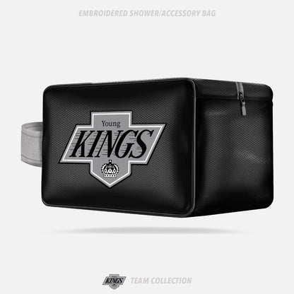 Young Kings Embroidered Shower/Accessory Bag