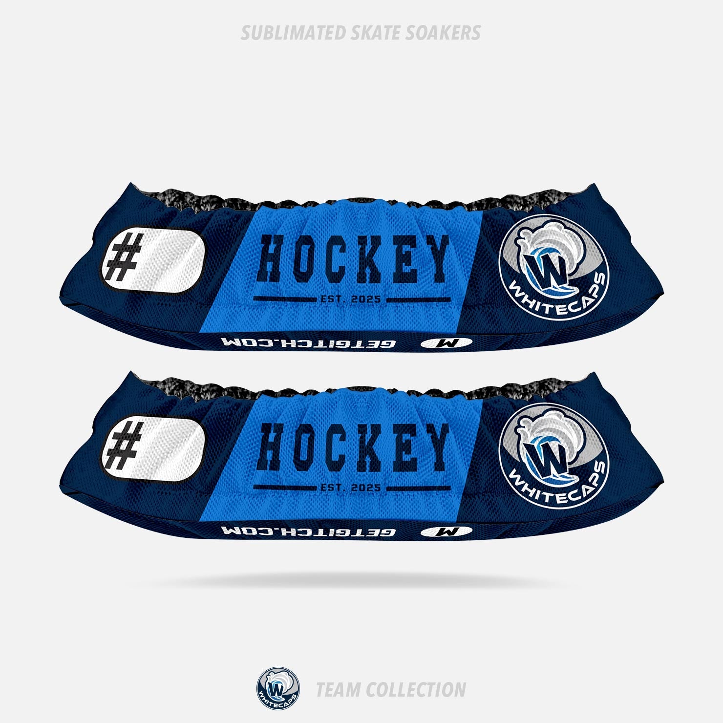 Whitecaps Hockey Sublimated Skate Soakers