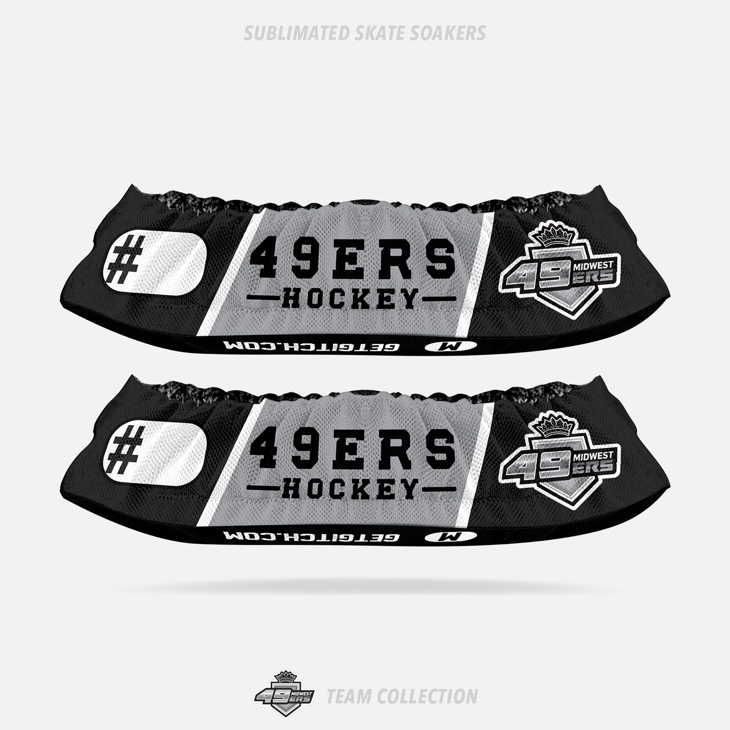 Midwest 49ers Hockey Sublimated Skate Soakers