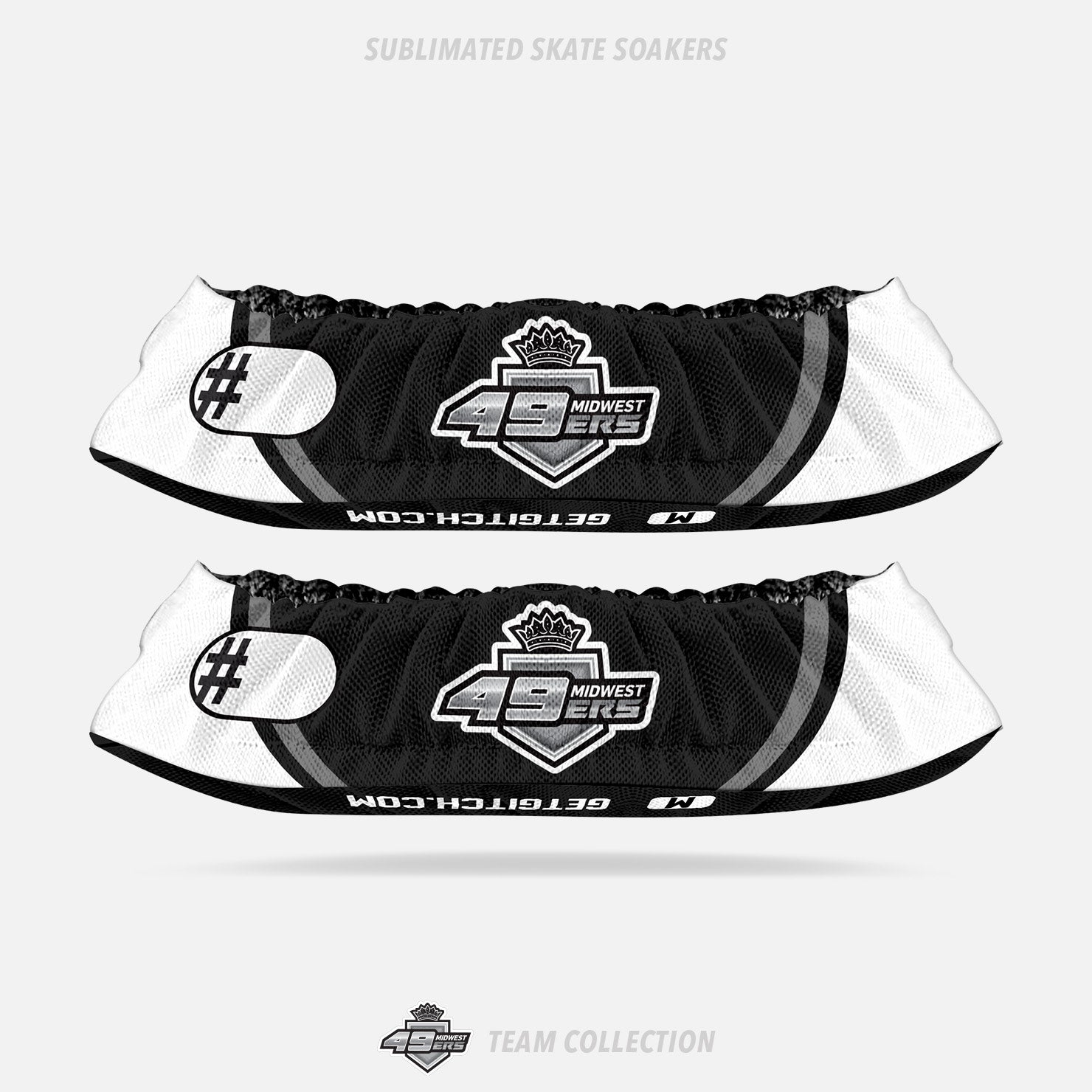 49ers Midwest Hockey Sublimated Skate Soakers - 49ers Midwest Hockey Team Collection