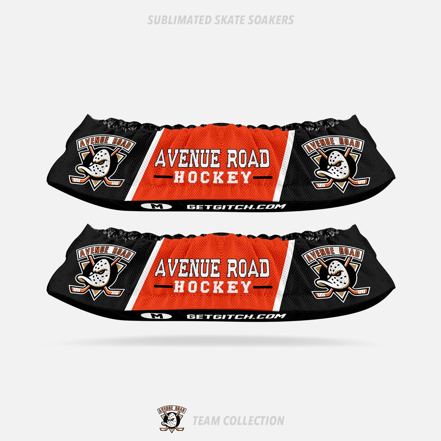 Avenue Road Ducks Hockey Sublimated Skate Soakers