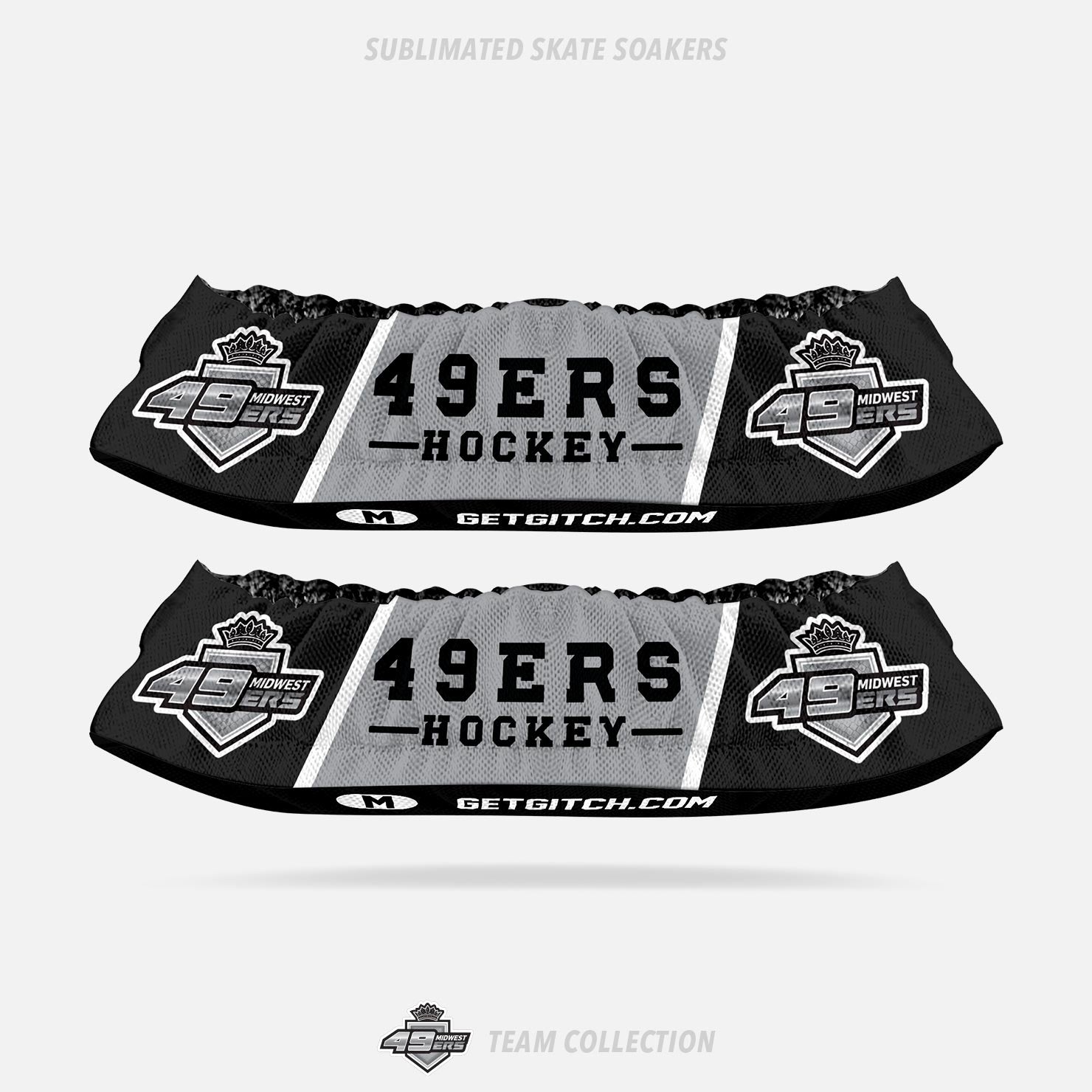Midwest 49ers Hockey Sublimated Skate Soakers