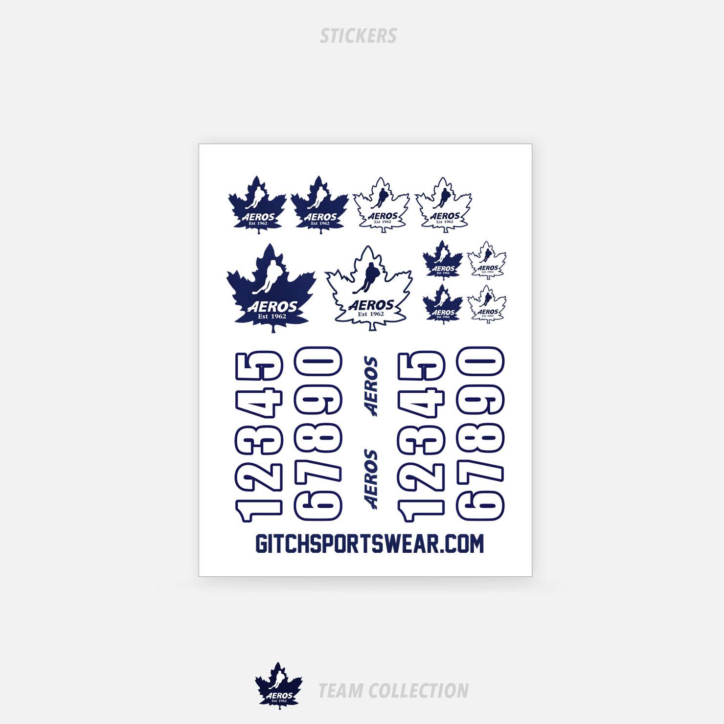 Toronto Aeros Stickers- Toronto Aeros Team Collection