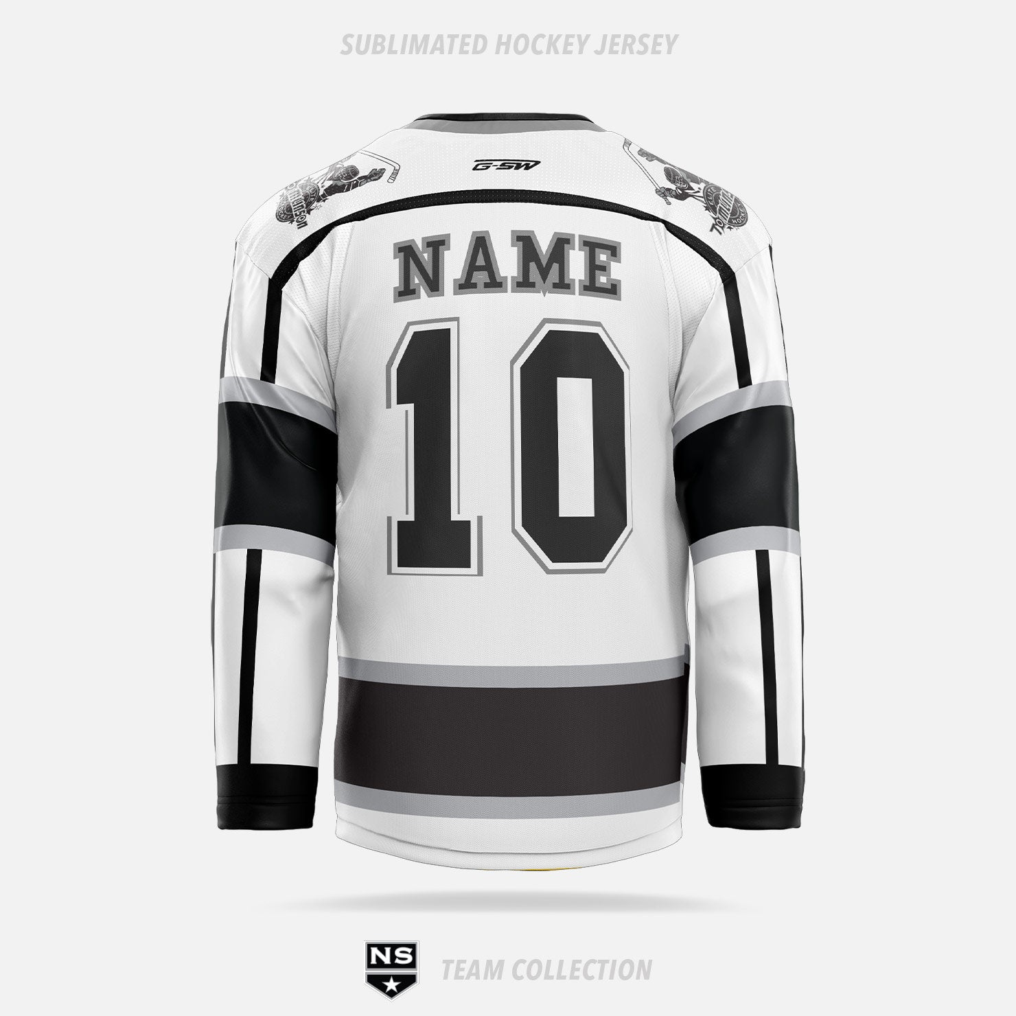 NS Stars Sublimated Hockey Jersey (White) - NS Stars Team Collection