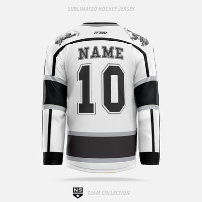 NS Stars Sublimated Hockey Jersey (White) - NS Stars Team Collection