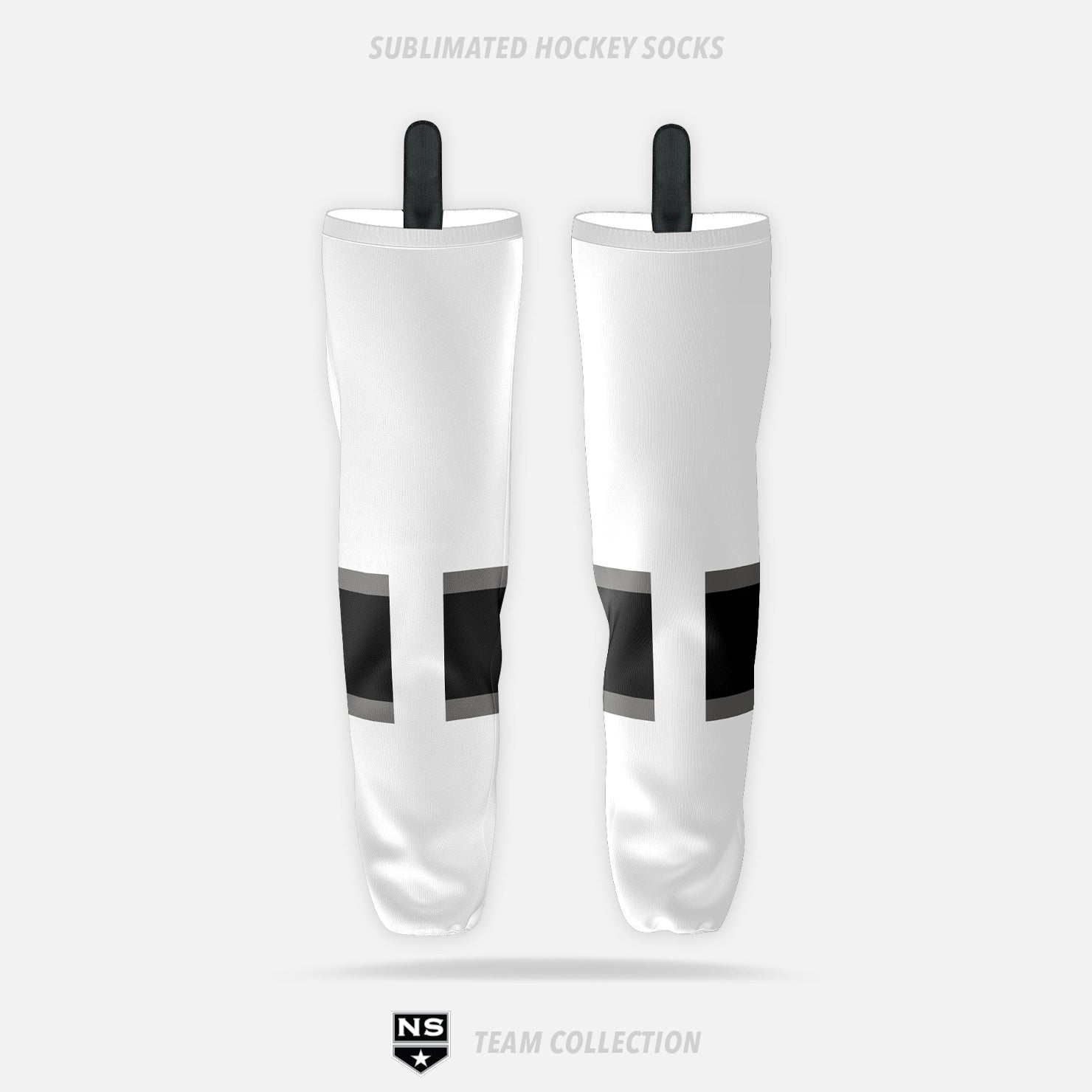 NS Stars Sublimated Hockey Socks (White) - NS Stars Team Collection