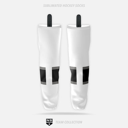 NS Stars Sublimated Hockey Socks (White) - NS Stars Team Collection