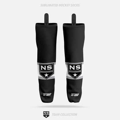 NS Stars Sublimated Hockey Socks (Black) - NS Stars Team Collection