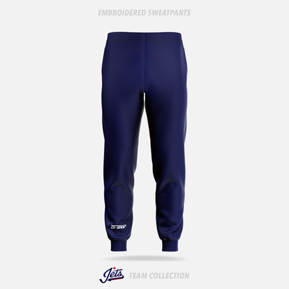 Mississauga Jets Embroidered Sweatpants - Mississauga Jets Team Collection